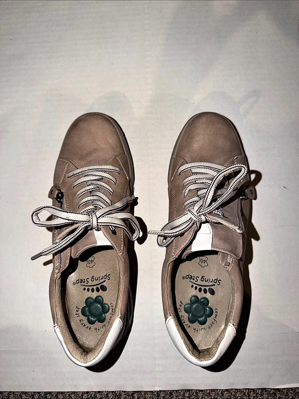 Spring Step Lauria Sneakers Brown & White EU 40 G